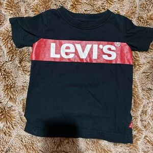 Levi's toddler Black T-Shirt with Red Logo